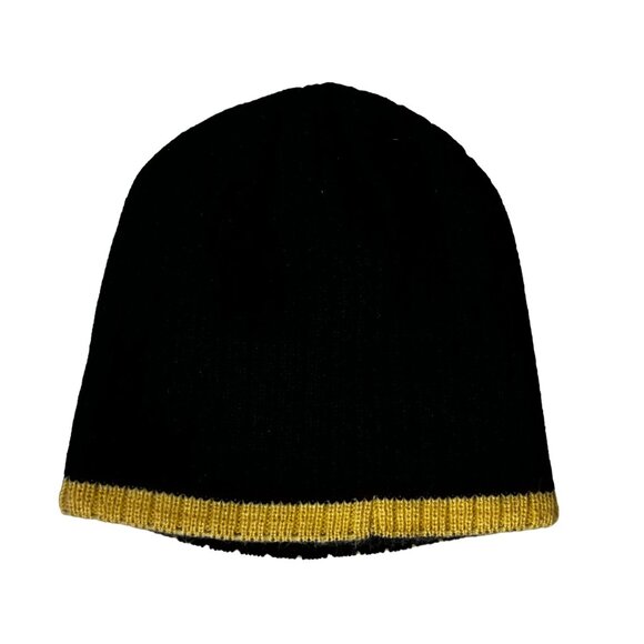 Pittsburgh Penguins Winter Beanie Hat Black Gold NFL OS - Picture 3 of 6